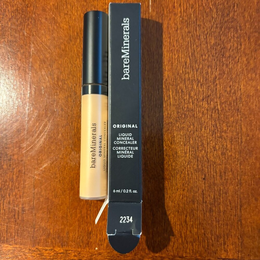 BareMinerals NEW Original Liquid Mineral Concealer FAIR 1N Full Size / 0.20 oz